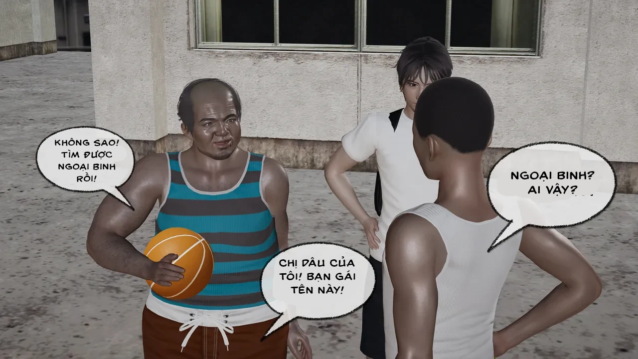HentaiVN.net - Ảnh 19 - Cô bạn gái Tiểu Vy bị ngốc của tôi. - Chapter 5.1: Sự cố tại sân bóng rổ (p1)