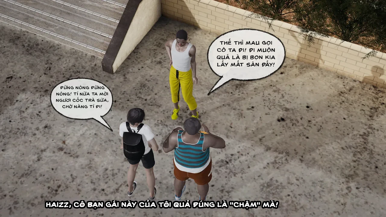 HentaiVN.net - Ảnh 21 - Cô bạn gái Tiểu Vy bị ngốc của tôi. - Chapter 5.1: Sự cố tại sân bóng rổ (p1)