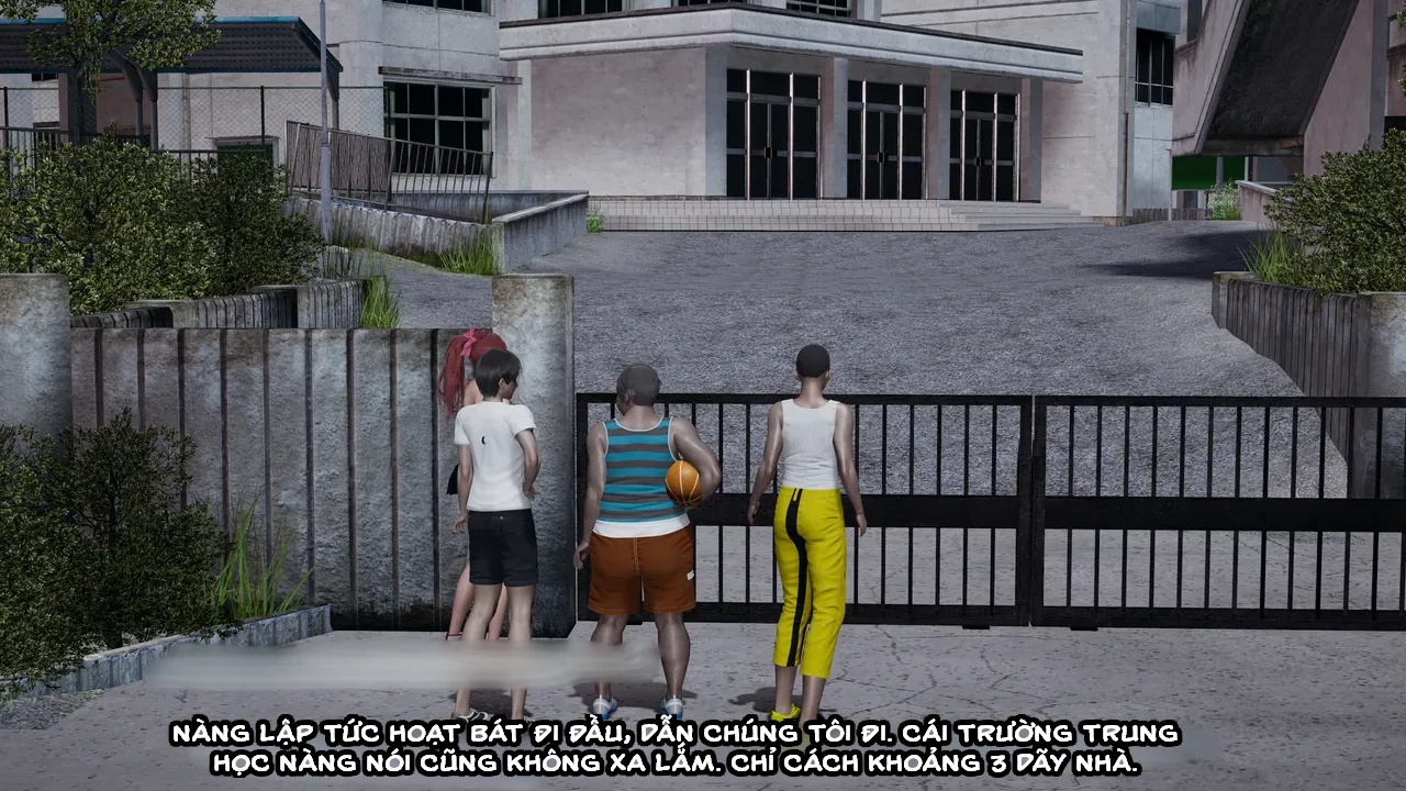 HentaiVN.net - Ảnh 30 - Cô bạn gái Tiểu Vy bị ngốc của tôi. - Chapter 5.1: Sự cố tại sân bóng rổ (p1)