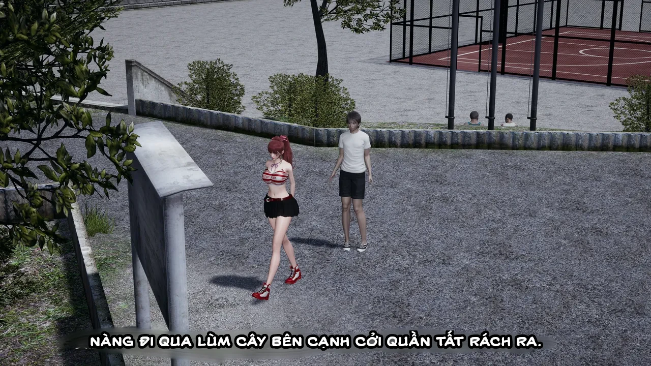 HentaiVN.net - Ảnh 43 - Cô bạn gái Tiểu Vy bị ngốc của tôi. - Chapter 5.1: Sự cố tại sân bóng rổ (p1)