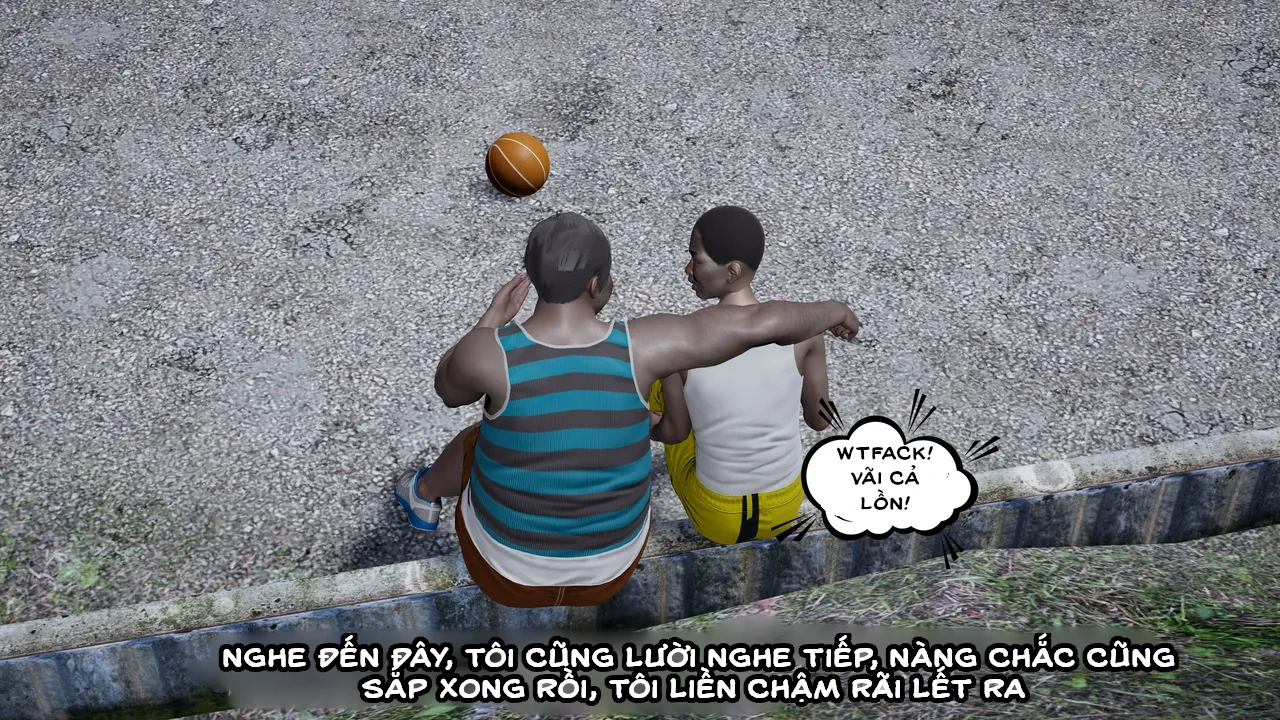 HentaiVN.net - Ảnh 49 - Cô bạn gái Tiểu Vy bị ngốc của tôi. - Chapter 5.1: Sự cố tại sân bóng rổ (p1)