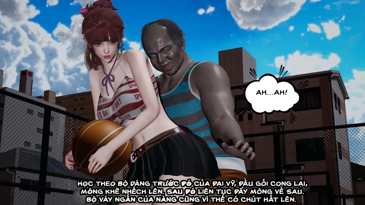 HentaiVN.net - Ảnh 67 - Cô bạn gái Tiểu Vy bị ngốc của tôi. - Chapter 5.1: Sự cố tại sân bóng rổ (p1)