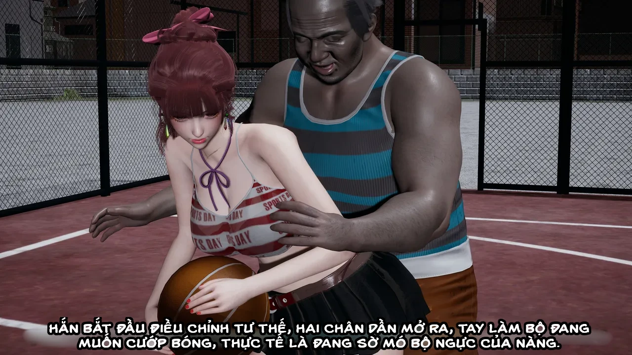 HentaiVN.net - Ảnh 70 - Cô bạn gái Tiểu Vy bị ngốc của tôi. - Chapter 5.1: Sự cố tại sân bóng rổ (p1)