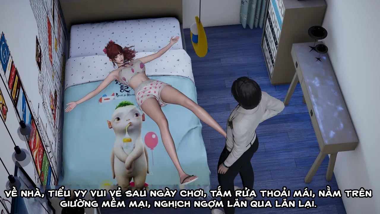 HentaiVN.net - Ảnh 11 - Cô bạn gái Tiểu Vy bị ngốc của tôi. - Chapter 10.1: Đi tắm quên khóa cửa!!