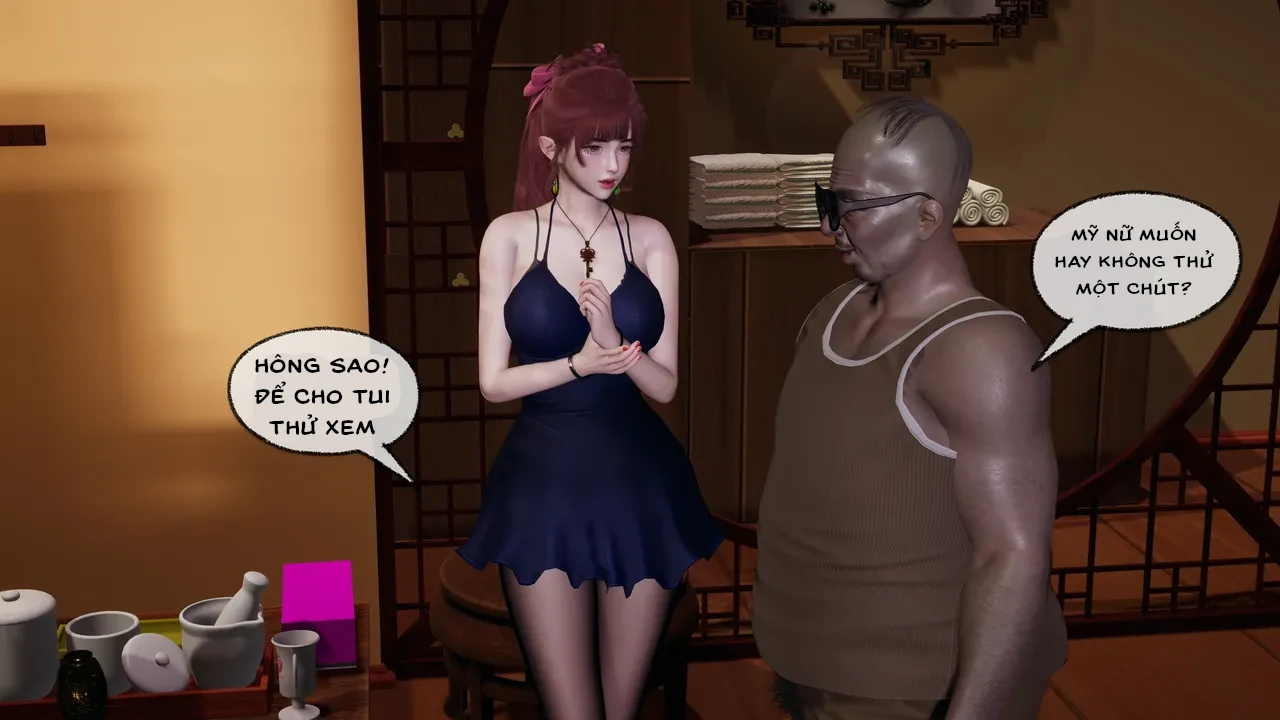 HentaiVN.net - Ảnh 12 - Cô bạn gái Tiểu Vy bị ngốc của tôi. - 8.3 quay lại tiệm massage p1