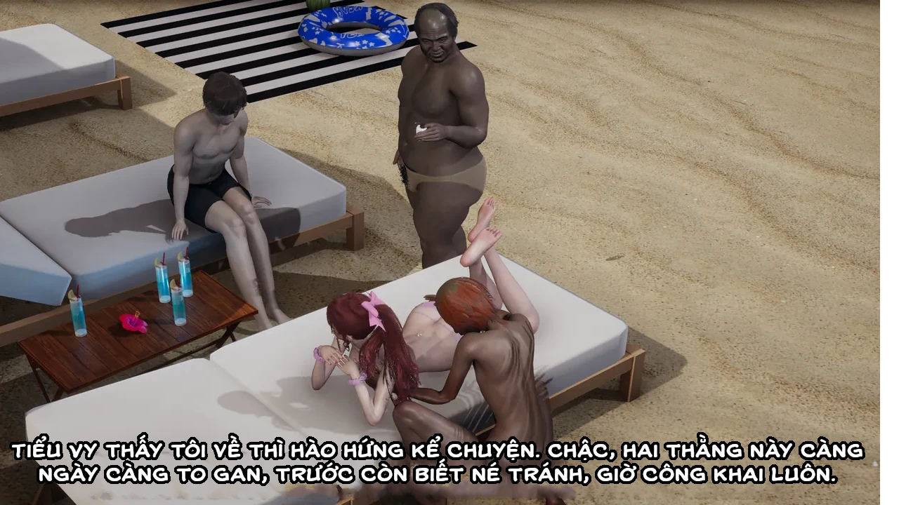 HentaiVN.net - Ảnh 20 - Cô bạn gái Tiểu Vy bị ngốc của tôi. - Chapter 9.3: Bãi biển