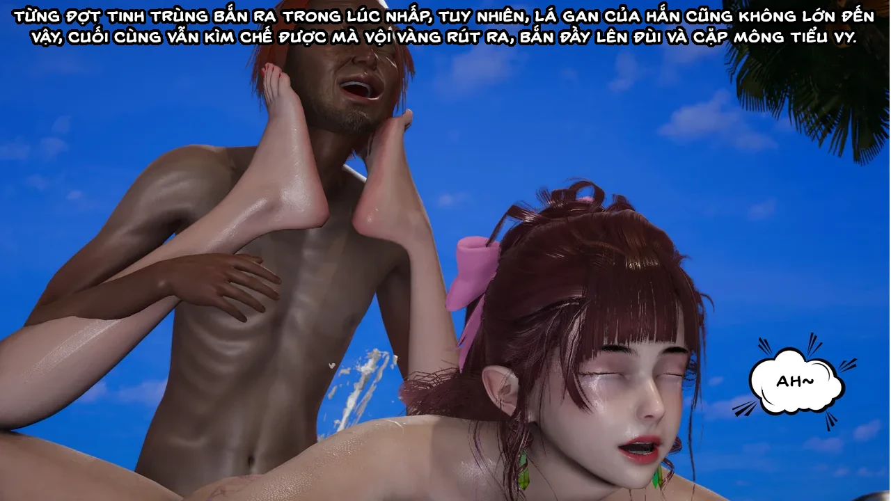 HentaiVN.net - Ảnh 57 - Cô bạn gái Tiểu Vy bị ngốc của tôi. - Chapter 9.3: Bãi biển