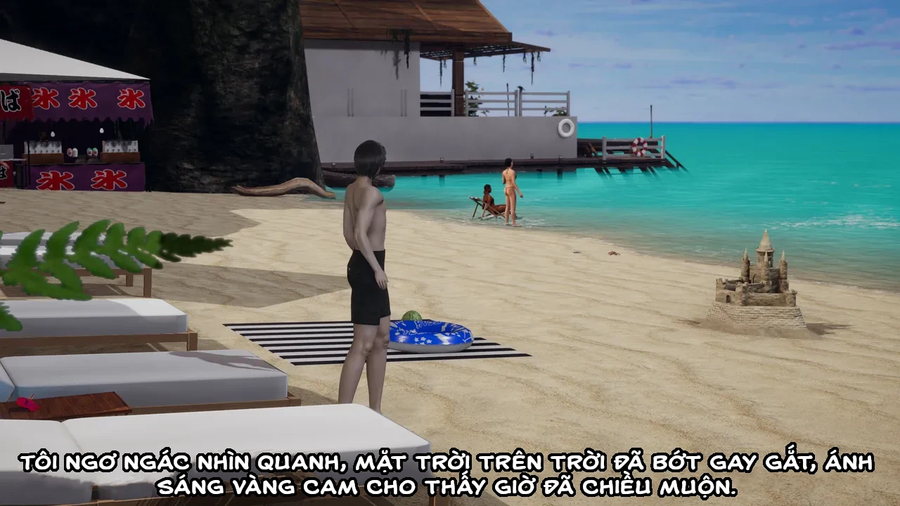 HentaiVN.net - Ảnh 67 - Cô bạn gái Tiểu Vy bị ngốc của tôi. - Chapter 9.3: Bãi biển