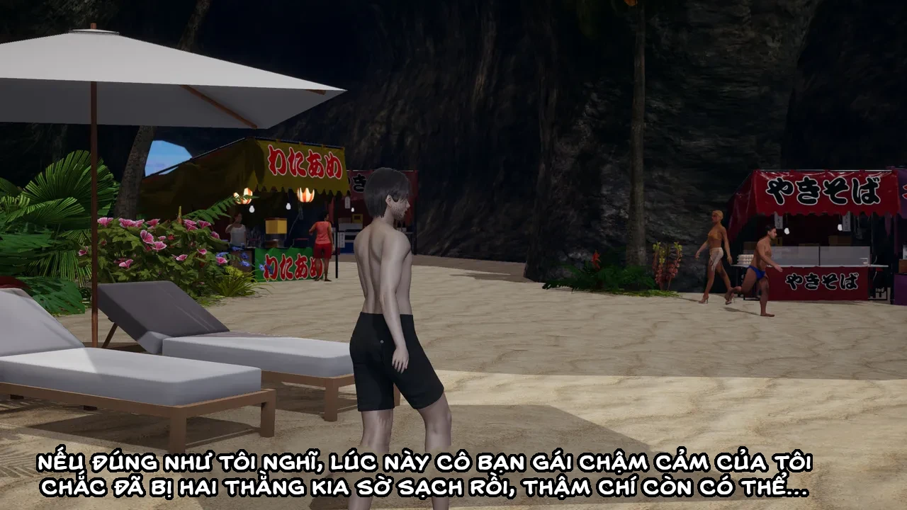 HentaiVN.net - Ảnh 69 - Cô bạn gái Tiểu Vy bị ngốc của tôi. - Chapter 9.3: Bãi biển