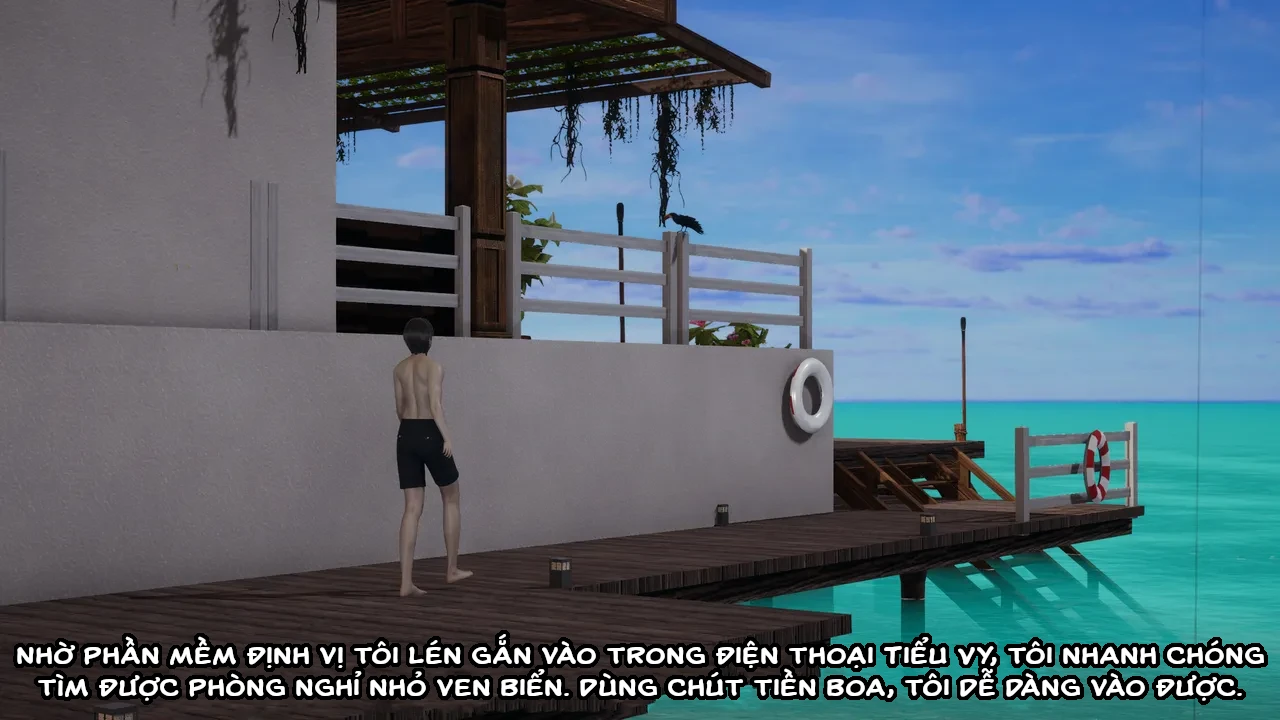 HentaiVN.net - Ảnh 70 - Cô bạn gái Tiểu Vy bị ngốc của tôi. - Chapter 9.3: Bãi biển
