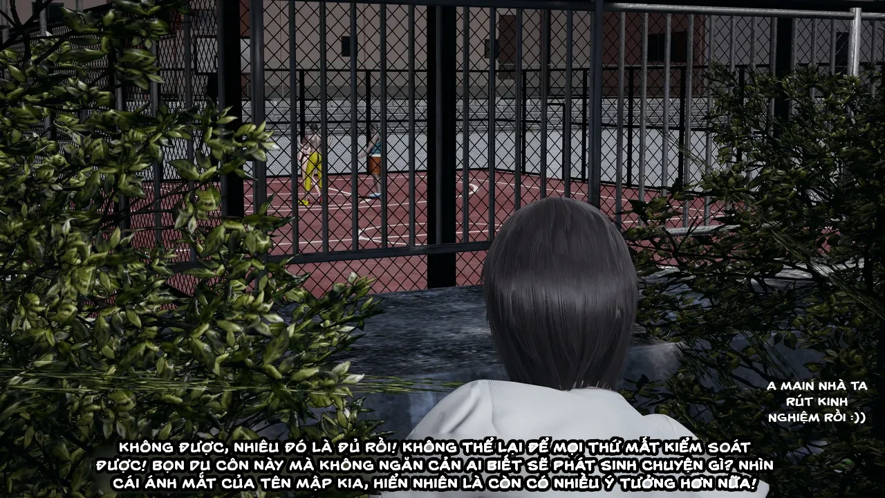 HentaiVN.net - Ảnh 6 - Cô bạn gái Tiểu Vy bị ngốc của tôi. - Chapter 5.2: Sự cố tại sân bóng rổ (p2)