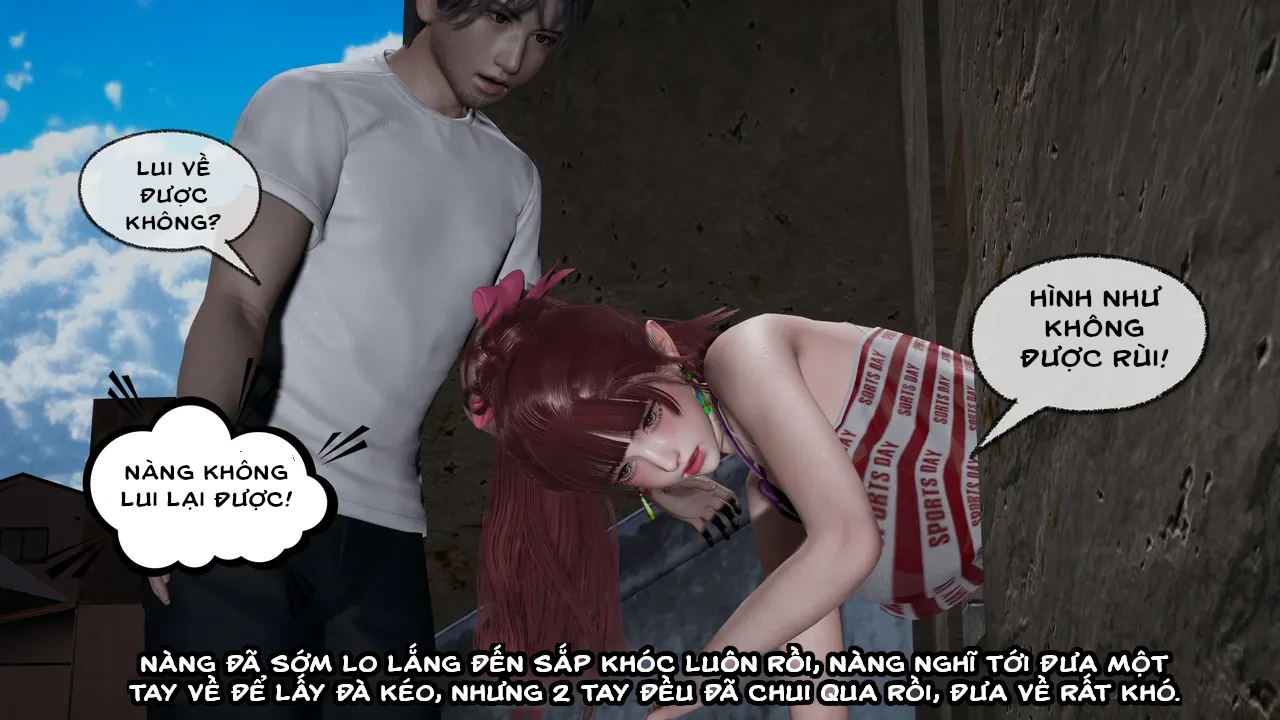 HentaiVN.net - Ảnh 21 - Cô bạn gái Tiểu Vy bị ngốc của tôi. - Chapter 5.2: Sự cố tại sân bóng rổ (p2)