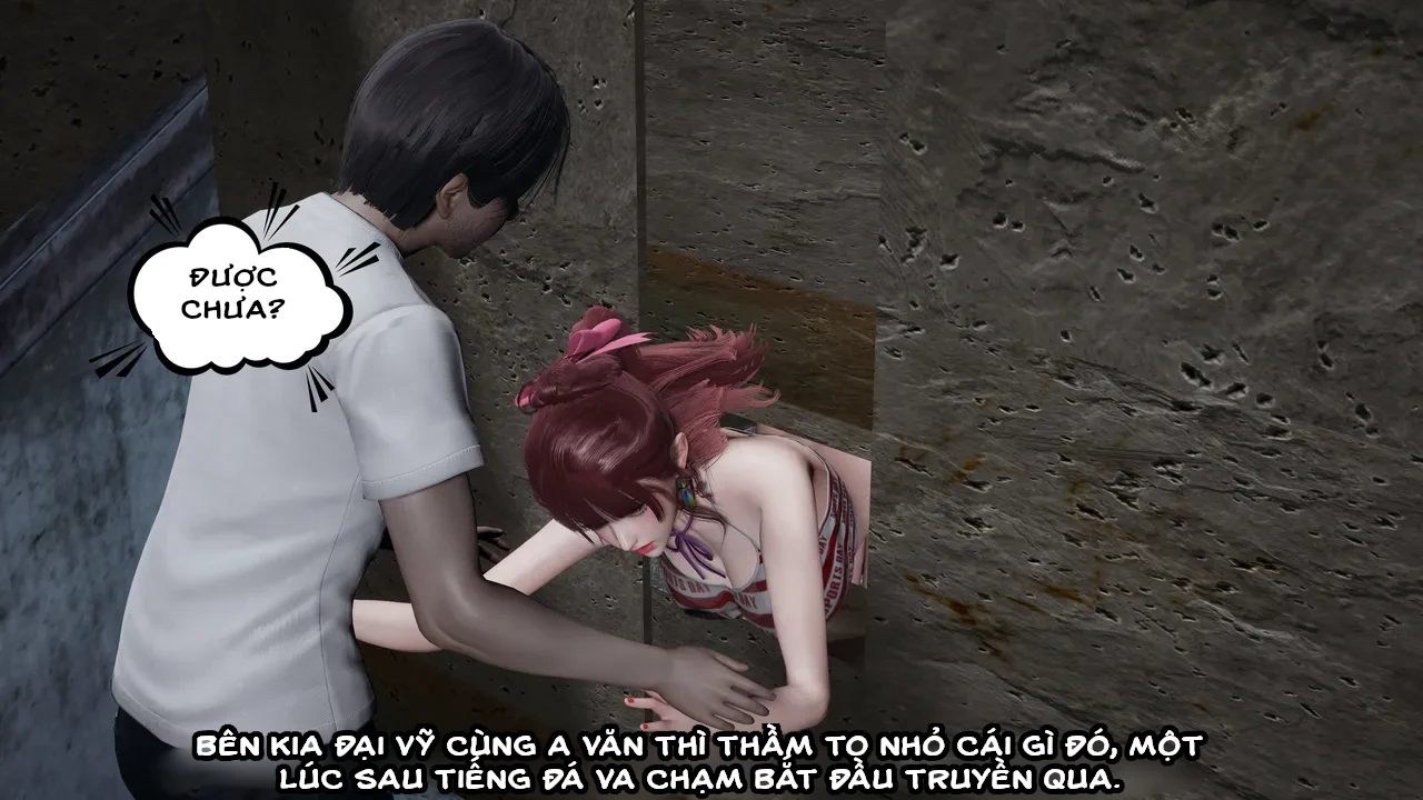 HentaiVN.net - Ảnh 24 - Cô bạn gái Tiểu Vy bị ngốc của tôi. - Chapter 5.2: Sự cố tại sân bóng rổ (p2)