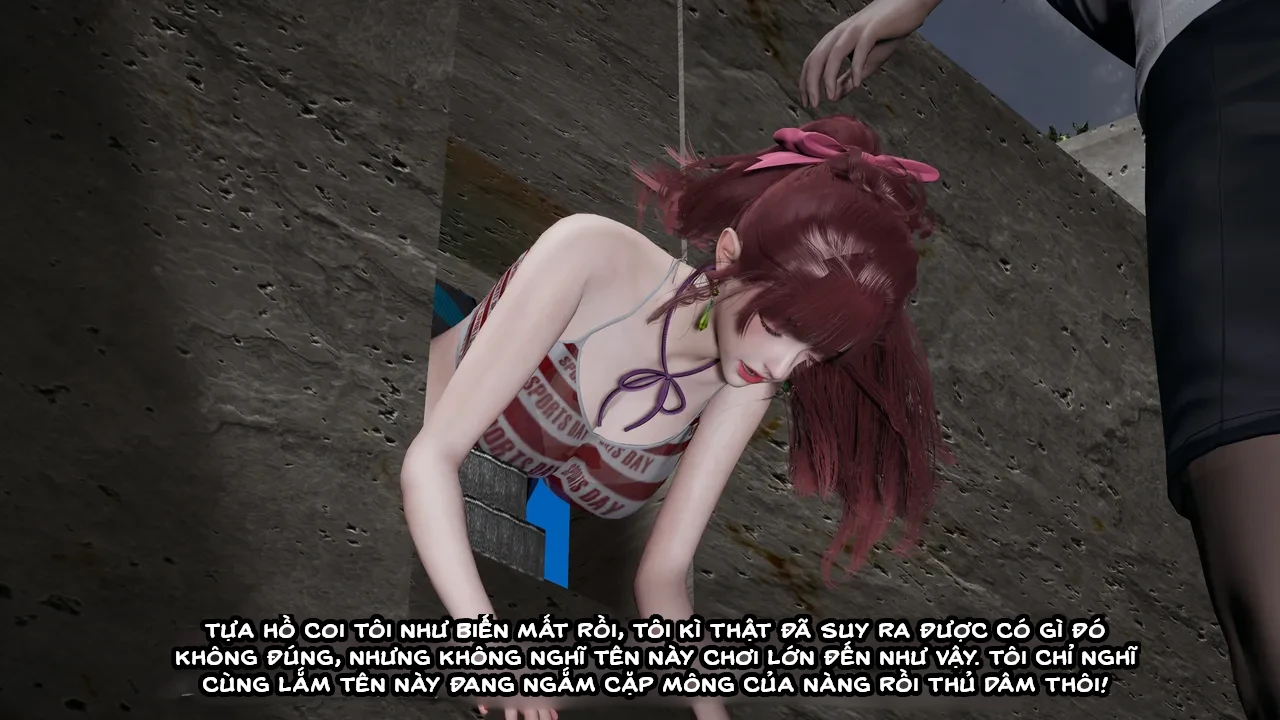 HentaiVN.net - Ảnh 39 - Cô bạn gái Tiểu Vy bị ngốc của tôi. - Chapter 5.2: Sự cố tại sân bóng rổ (p2)