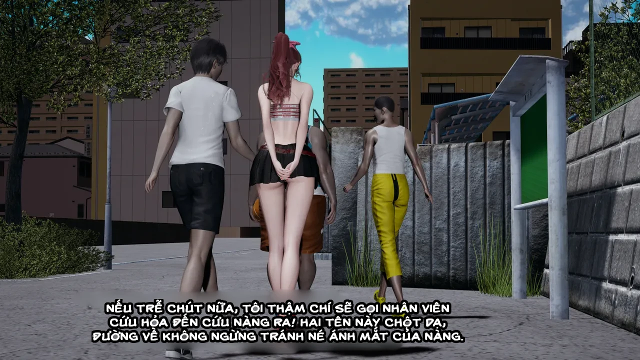 HentaiVN.net - Ảnh 47 - Cô bạn gái Tiểu Vy bị ngốc của tôi. - Chapter 5.2: Sự cố tại sân bóng rổ (p2)
