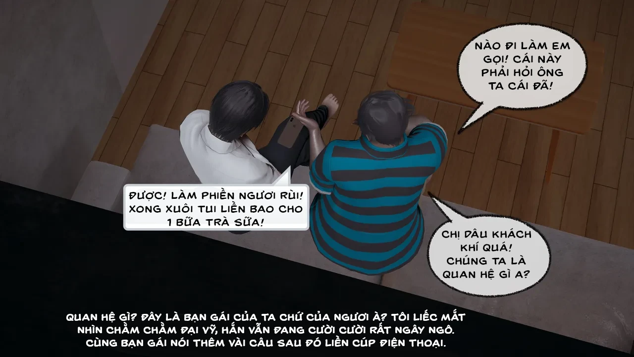 HentaiVN.net - Ảnh 20 - Cô bạn gái Tiểu Vy bị ngốc của tôi. - Chapter 5.3 : Huynh đệ vạch mặt