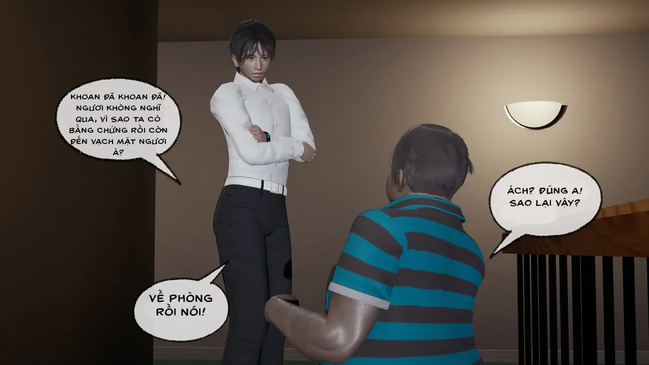 HentaiVN.net - Ảnh 32 - Cô bạn gái Tiểu Vy bị ngốc của tôi. - Chapter 5.3 : Huynh đệ vạch mặt