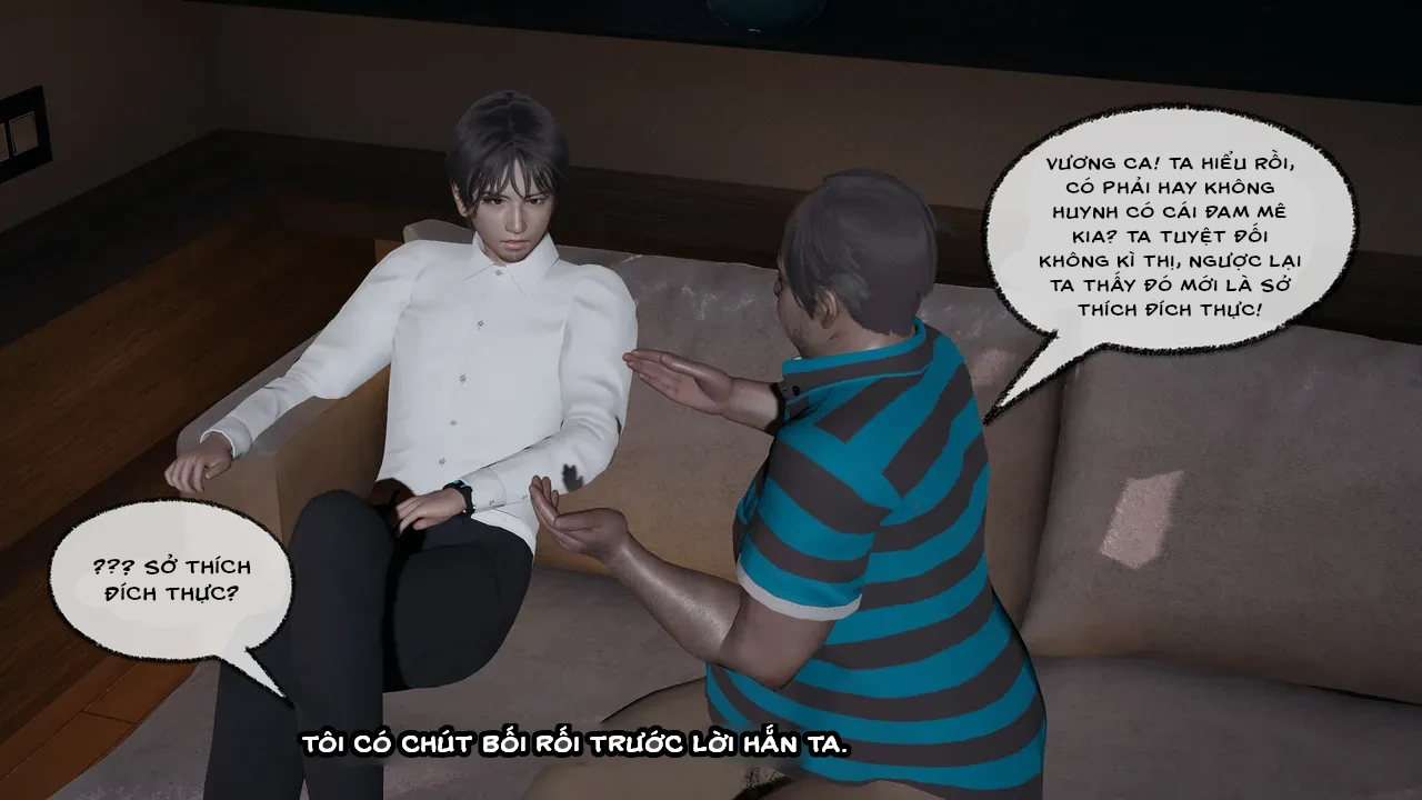 HentaiVN.net - Ảnh 33 - Cô bạn gái Tiểu Vy bị ngốc của tôi. - Chapter 5.3 : Huynh đệ vạch mặt