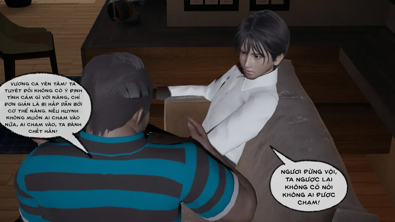 HentaiVN.net - Ảnh 35 - Cô bạn gái Tiểu Vy bị ngốc của tôi. - Chapter 5.3 : Huynh đệ vạch mặt
