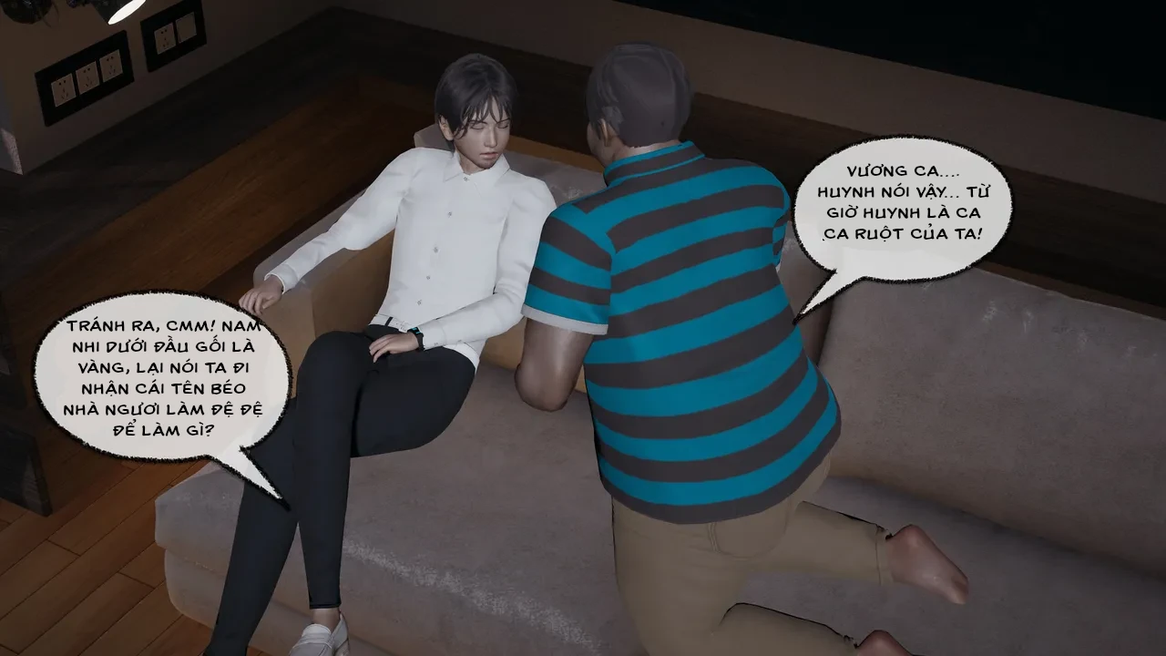 HentaiVN.net - Ảnh 36 - Cô bạn gái Tiểu Vy bị ngốc của tôi. - Chapter 5.3 : Huynh đệ vạch mặt