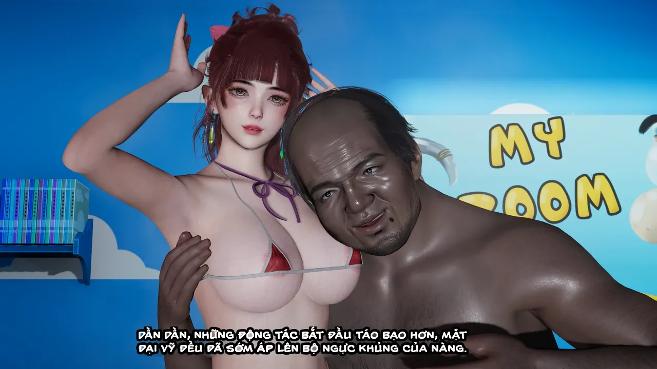 HentaiVN.net - Ảnh 60 - Cô bạn gái Tiểu Vy bị ngốc của tôi. - Chapter 5.4: Chụp ảnh hồ bơi (p1)