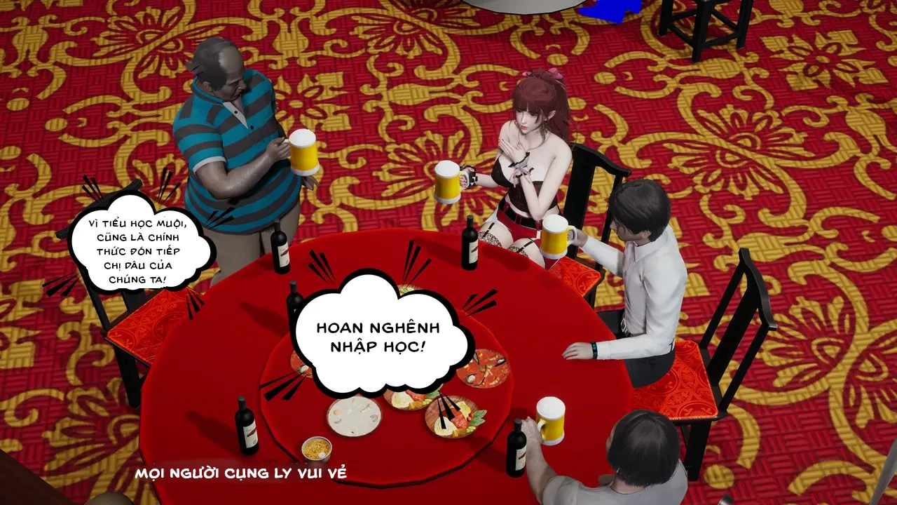 HentaiVN.net - Ảnh 3 - Cô bạn gái Tiểu Vy bị ngốc của tôi. - Chapter 7.1: Chuốc say (p1)