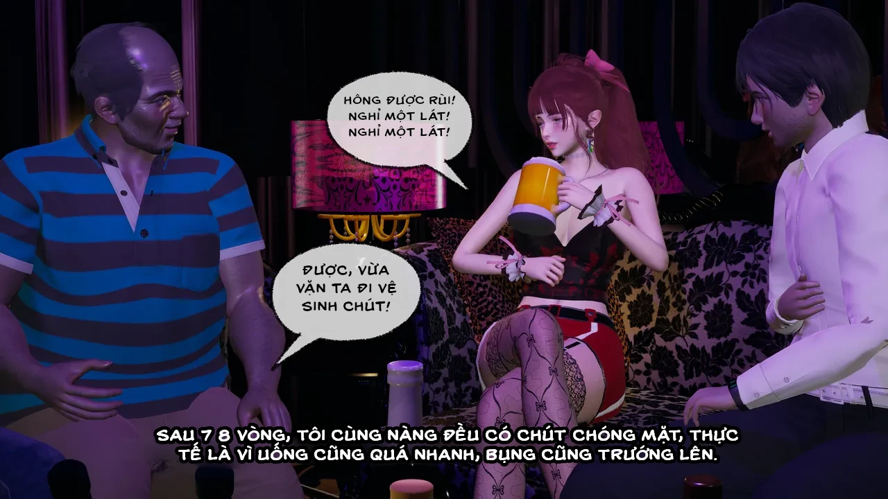HentaiVN.net - Ảnh 23 - Cô bạn gái Tiểu Vy bị ngốc của tôi. - Chapter 7.1: Chuốc say (p1)