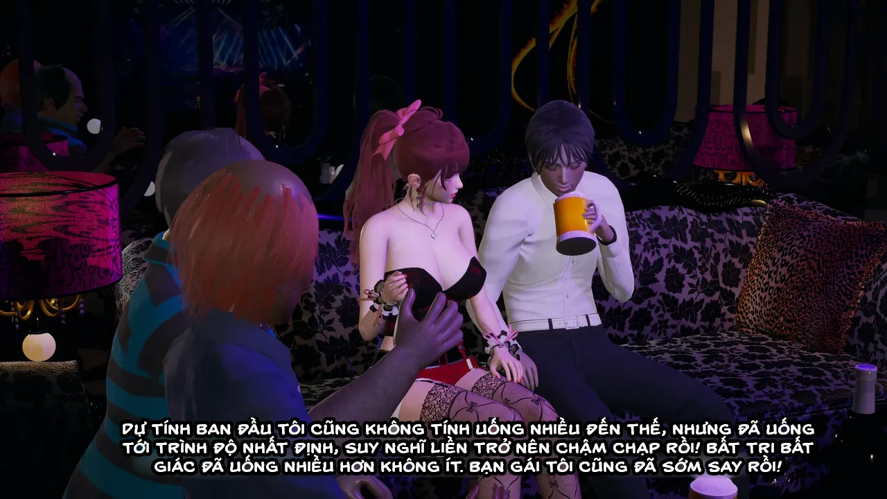 HentaiVN.net - Ảnh 38 - Cô bạn gái Tiểu Vy bị ngốc của tôi. - Chapter 7.1: Chuốc say (p1)