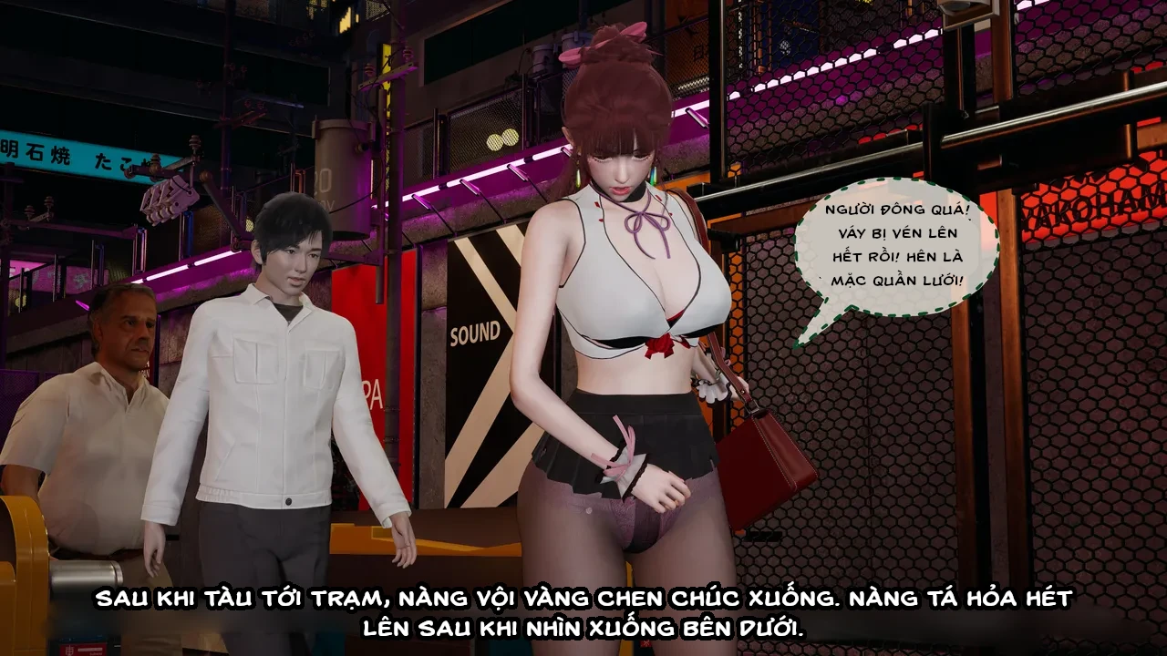 HentaiVN.net - Ảnh 26 - Cô bạn gái Tiểu Vy bị ngốc của tôi. - 8.1: đi chơi một mình