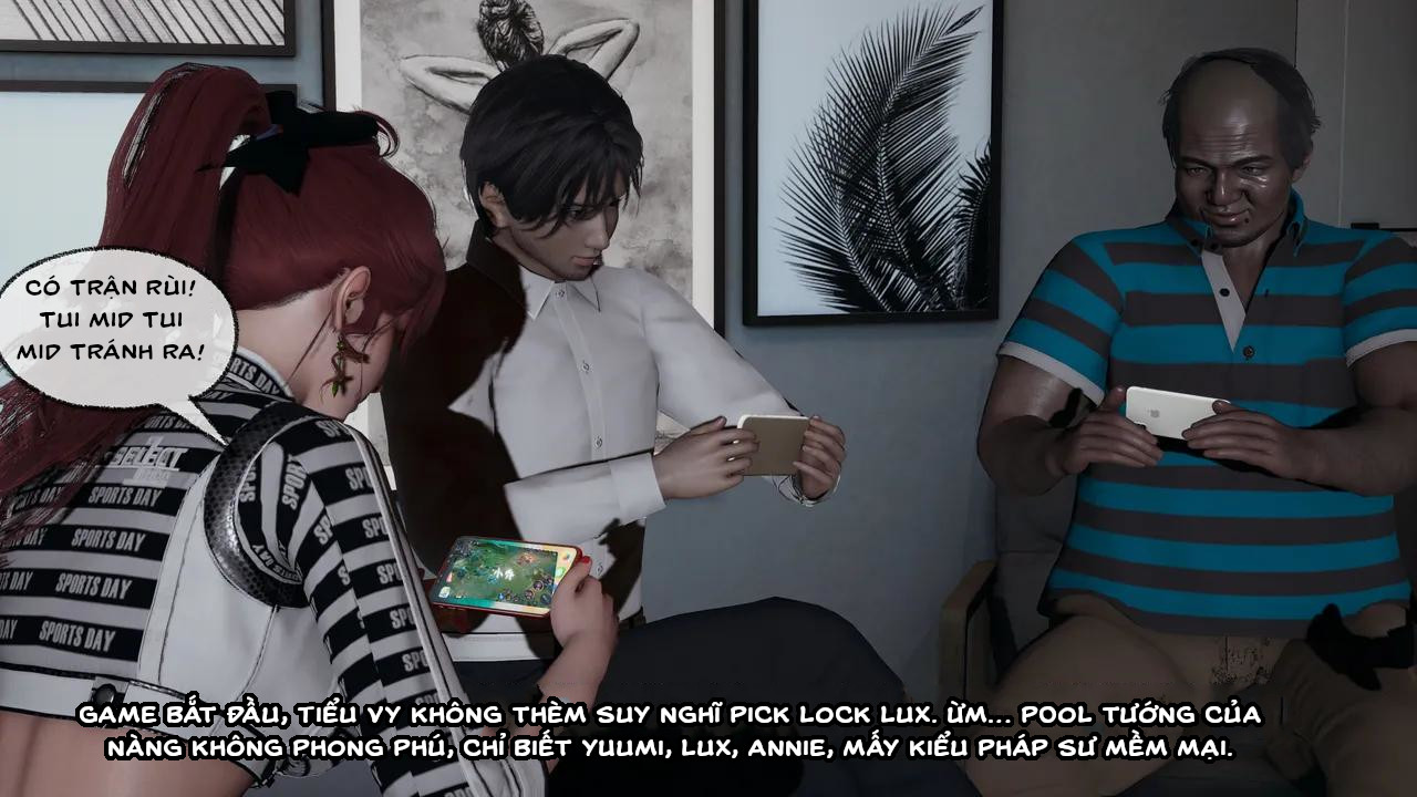 HentaiVN.net - Ảnh 15 - Cô bạn gái Tiểu Vy bị ngốc của tôi. - Chapter 10.2: Vụng trộm ngay bên cạnh bạn trai
