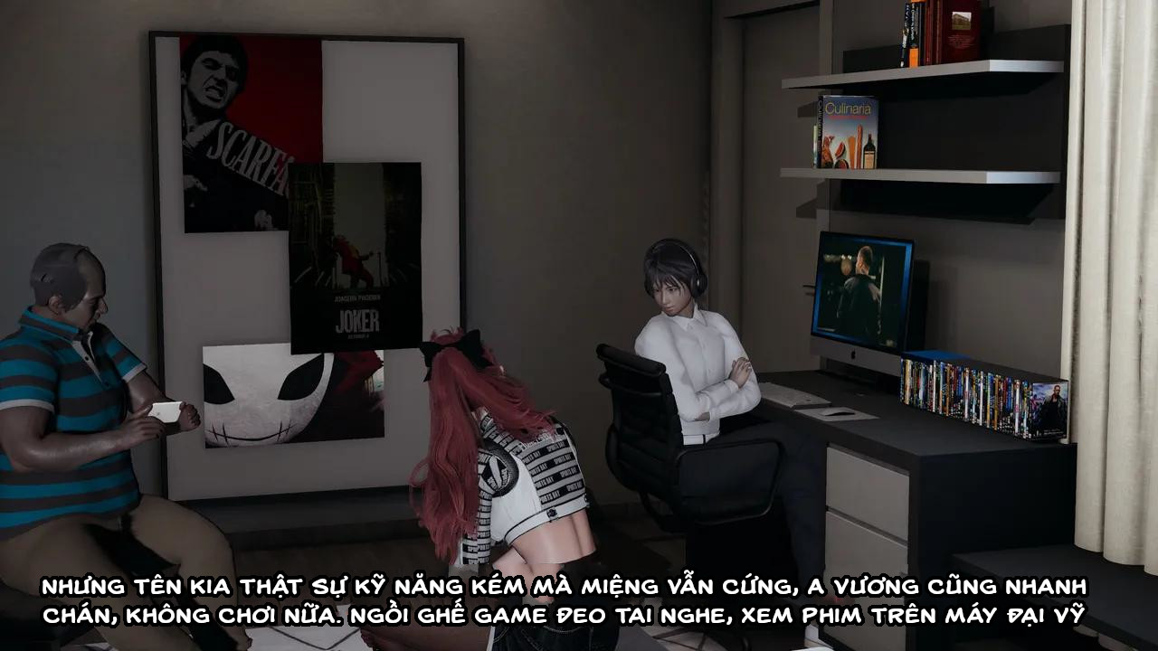 HentaiVN.net - Ảnh 18 - Cô bạn gái Tiểu Vy bị ngốc của tôi. - Chapter 10.2: Vụng trộm ngay bên cạnh bạn trai