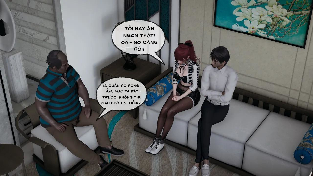 HentaiVN.net - Ảnh 6 - Cô bạn gái Tiểu Vy bị ngốc của tôi. - Chapter 10.2: Vụng trộm ngay bên cạnh bạn trai