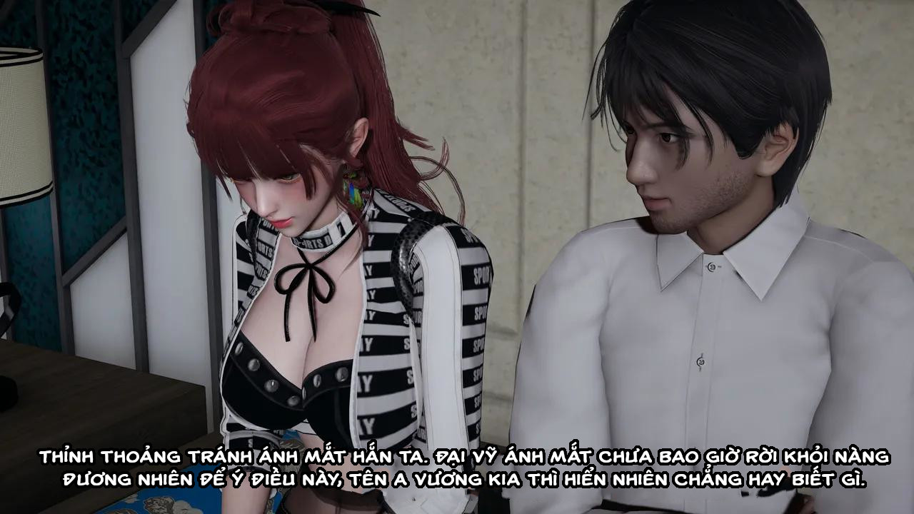 HentaiVN.net - Ảnh 9 - Cô bạn gái Tiểu Vy bị ngốc của tôi. - Chapter 10.2: Vụng trộm ngay bên cạnh bạn trai