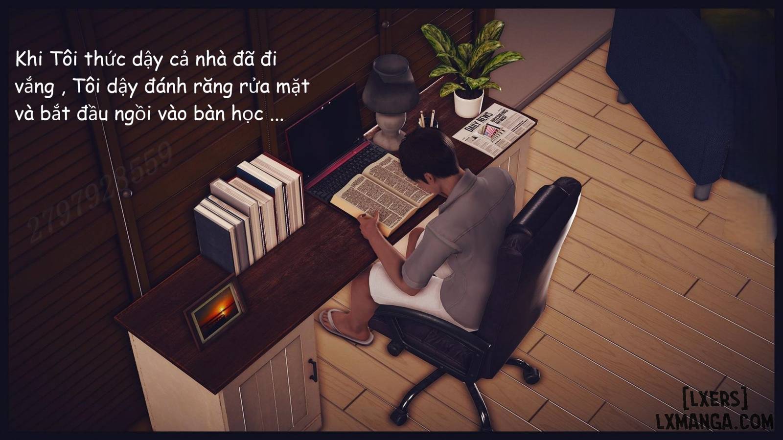 HentaiVN.net - Ảnh 12 - Đọc Sách Cùng Mẹ - Chap 2.1