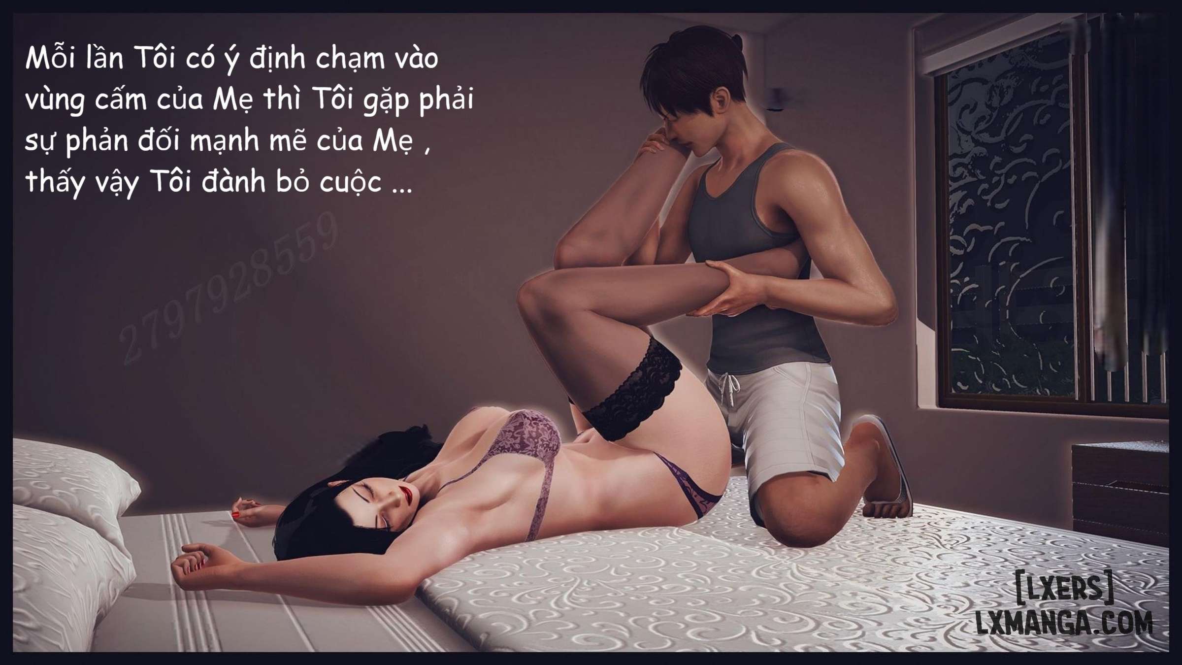 HentaiVN.net - Ảnh 32 - Đọc Sách Cùng Mẹ - Chap 2.2