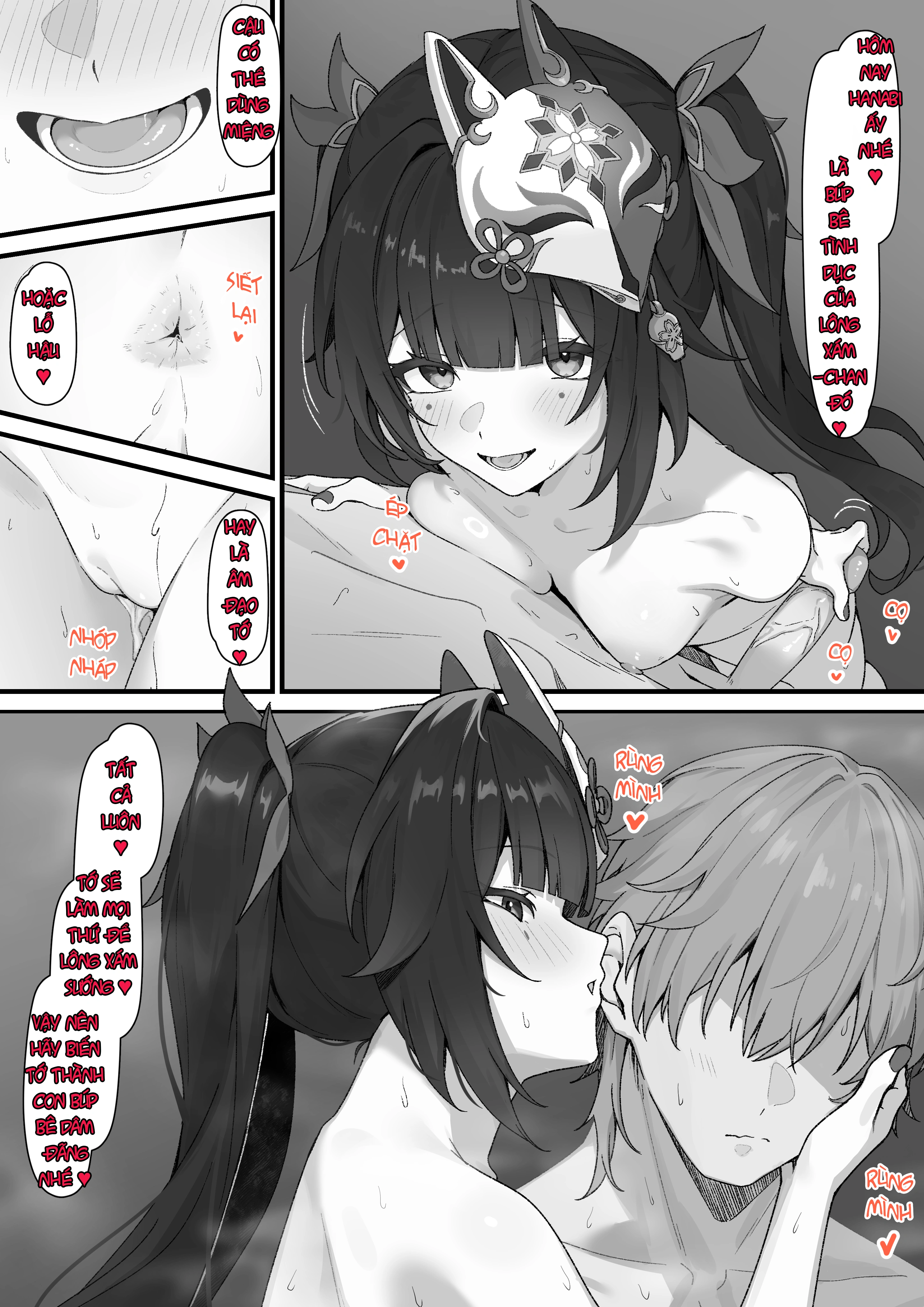 HentaiVN.net - Ảnh 7 - Làm chuyện ấy cùng Hanabi-chan~ - Oneshot