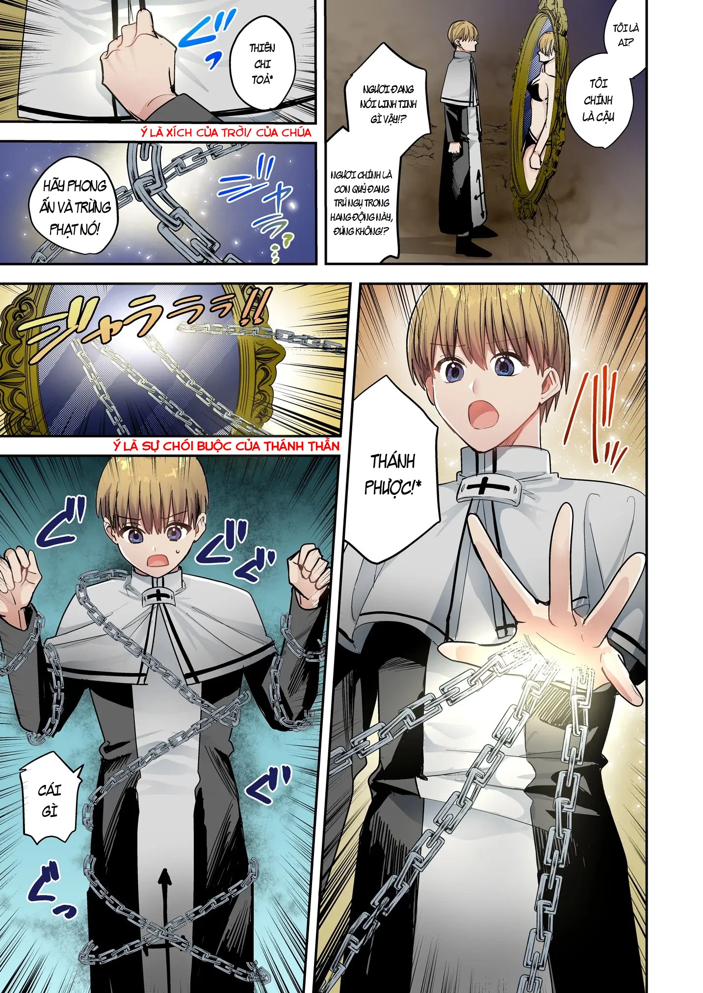 HentaiVN.net - Ảnh 3 - Kính trung chi ảnh(Bóng hình trong gương??): vị linh mục ♂ sa ngã trở thành succubus ♀ - Chap 1