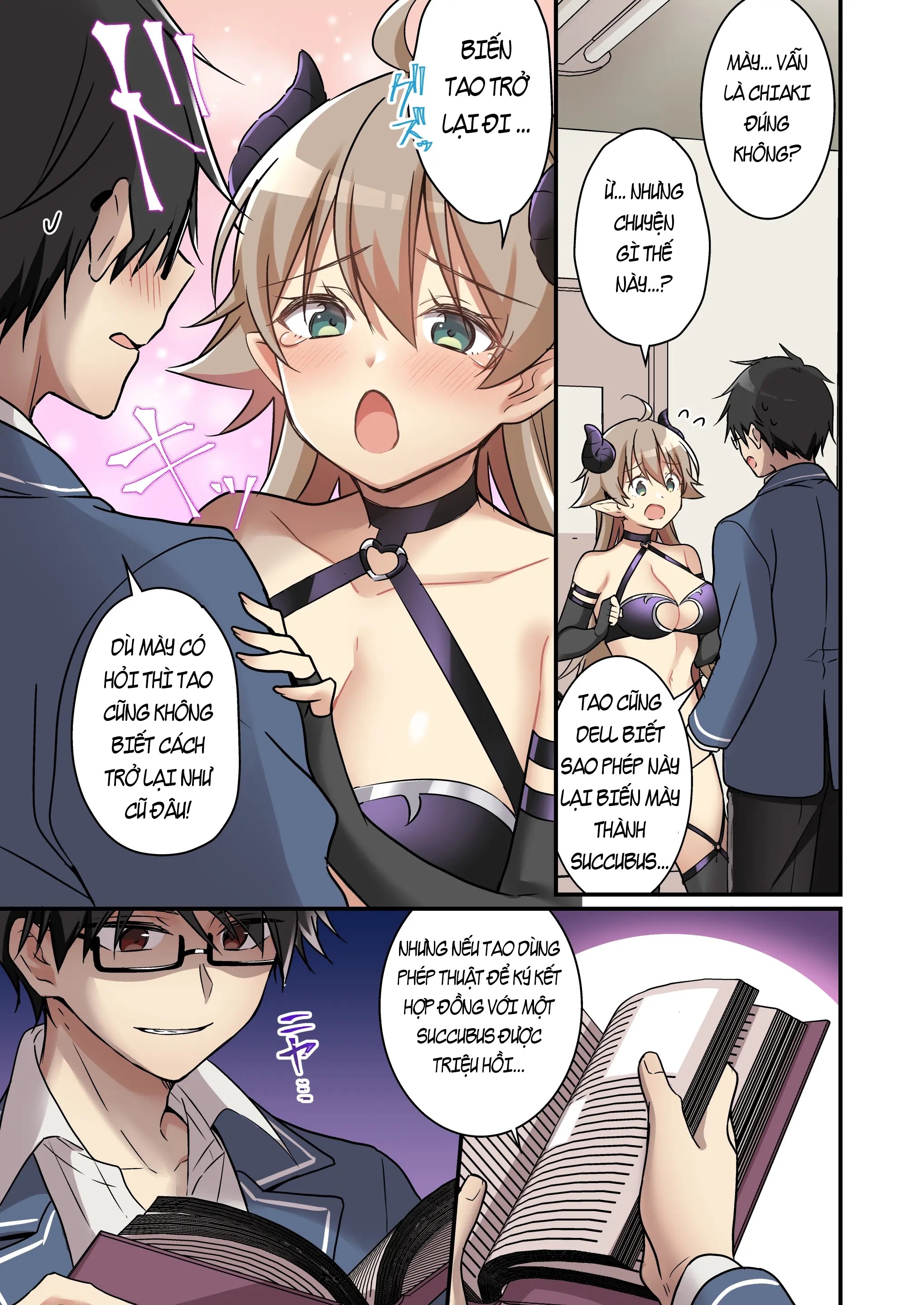 HentaiVN.net - Ảnh 5 - Tôi chưa từng nghe nói rằng succubus được triệu hồi lại chính là mình mà 🥺 - Chap 1