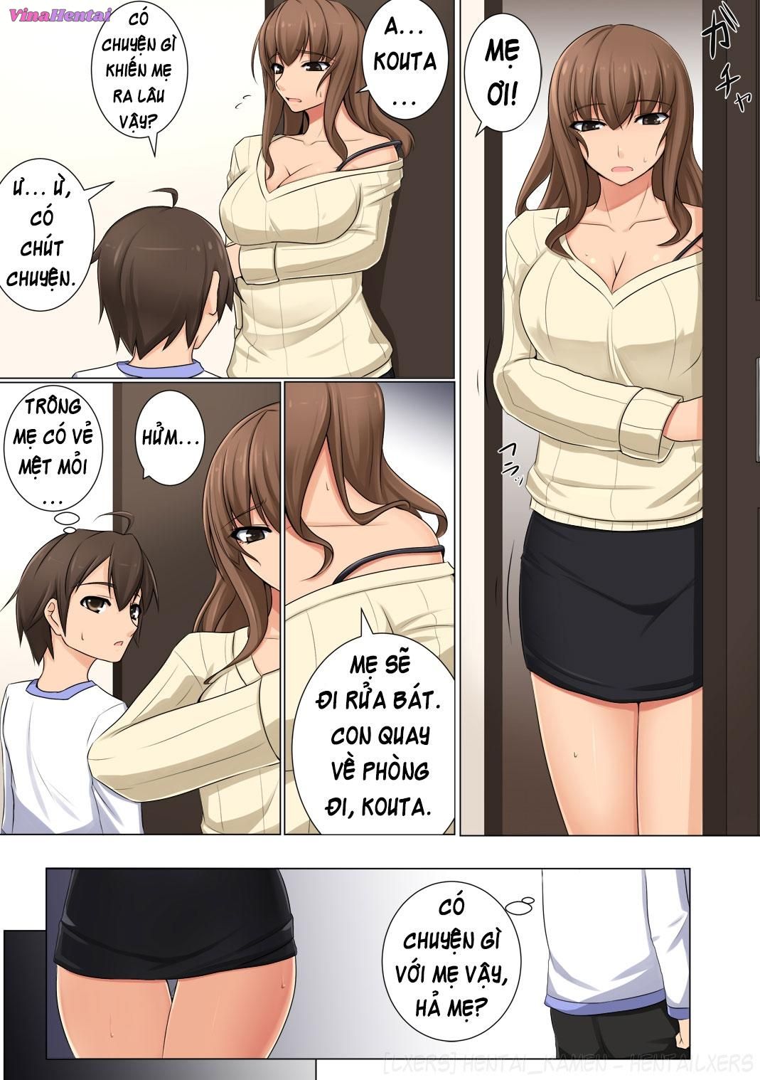 HentaiVN.net - Ảnh 11 - Daisuki na Mama ga Ie de Azukatta Shachou no Kuso Musuko no Chinpo no Toriko ni Sarete ita - Oneshot