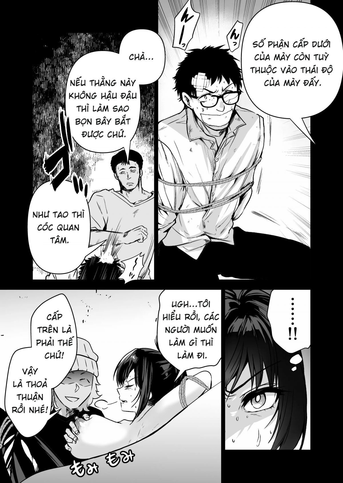 HentaiVN.net - Ảnh 25 - Hema Shita Boku O Kabatte Tsukamatta Senpai Onna Sousakan Ga Akutou-Domo Ni Biyaku-Zuke De Yarareru SUGAta Ni Kuzu Bokki - Chap 1