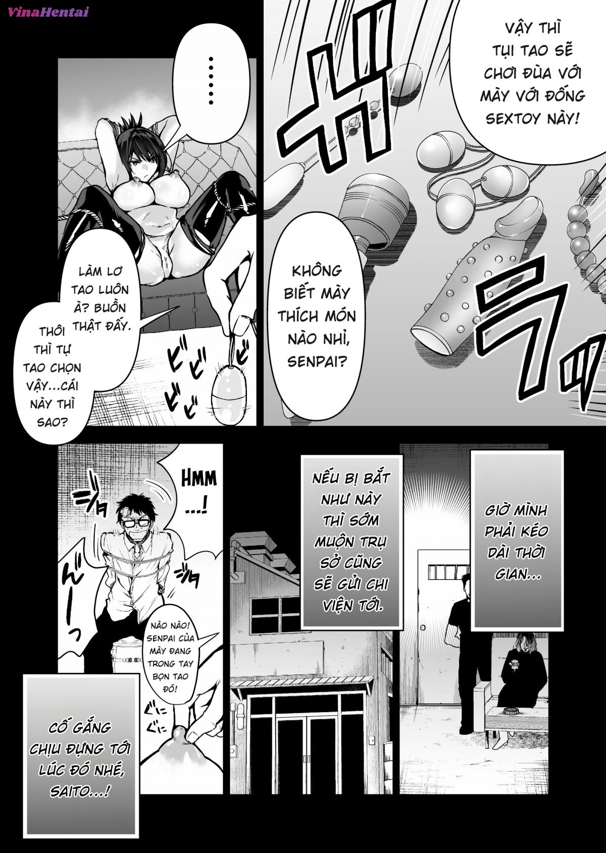 HentaiVN.net - Ảnh 26 - Hema Shita Boku O Kabatte Tsukamatta Senpai Onna Sousakan Ga Akutou-Domo Ni Biyaku-Zuke De Yarareru SUGAta Ni Kuzu Bokki - Chap 1