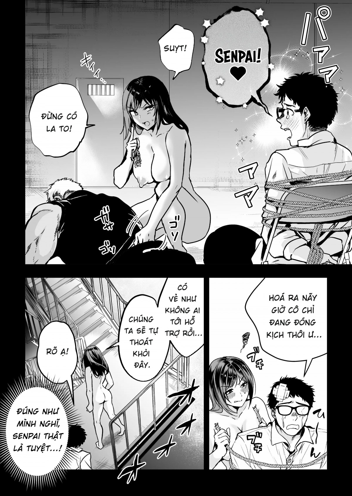 HentaiVN.net - Ảnh 50 - Hema Shita Boku O Kabatte Tsukamatta Senpai Onna Sousakan Ga Akutou-Domo Ni Biyaku-Zuke De Yarareru SUGAta Ni Kuzu Bokki - Chap 1