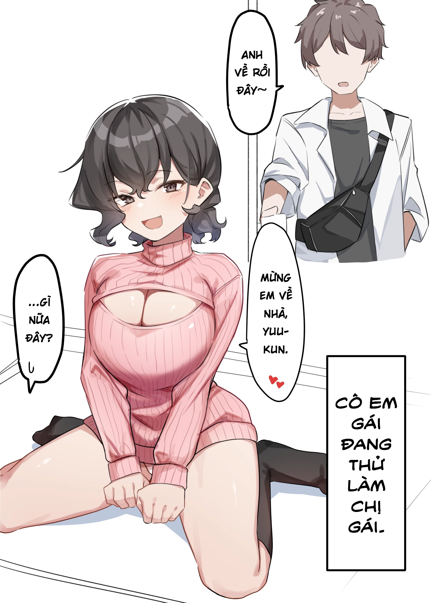 HentaiVN.net - Ảnh 13 - Cô Em Gái Mei-chan Cuồng Hôn - 10. Em Gái Khi Say Và Chị Gái?