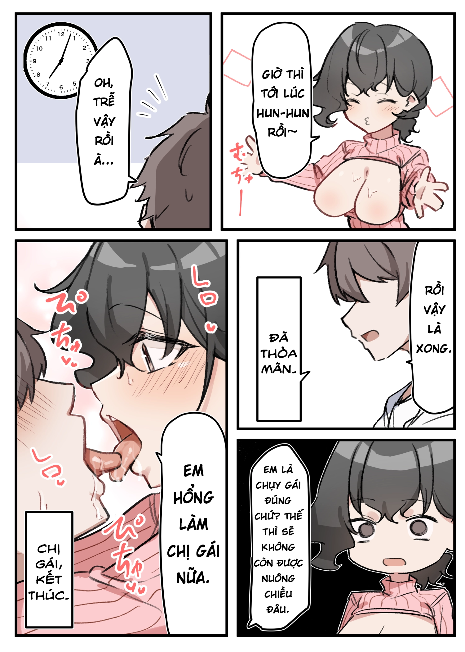 HentaiVN.net - Ảnh 17 - Cô Em Gái Mei-chan Cuồng Hôn - 10. Em Gái Khi Say Và Chị Gái?
