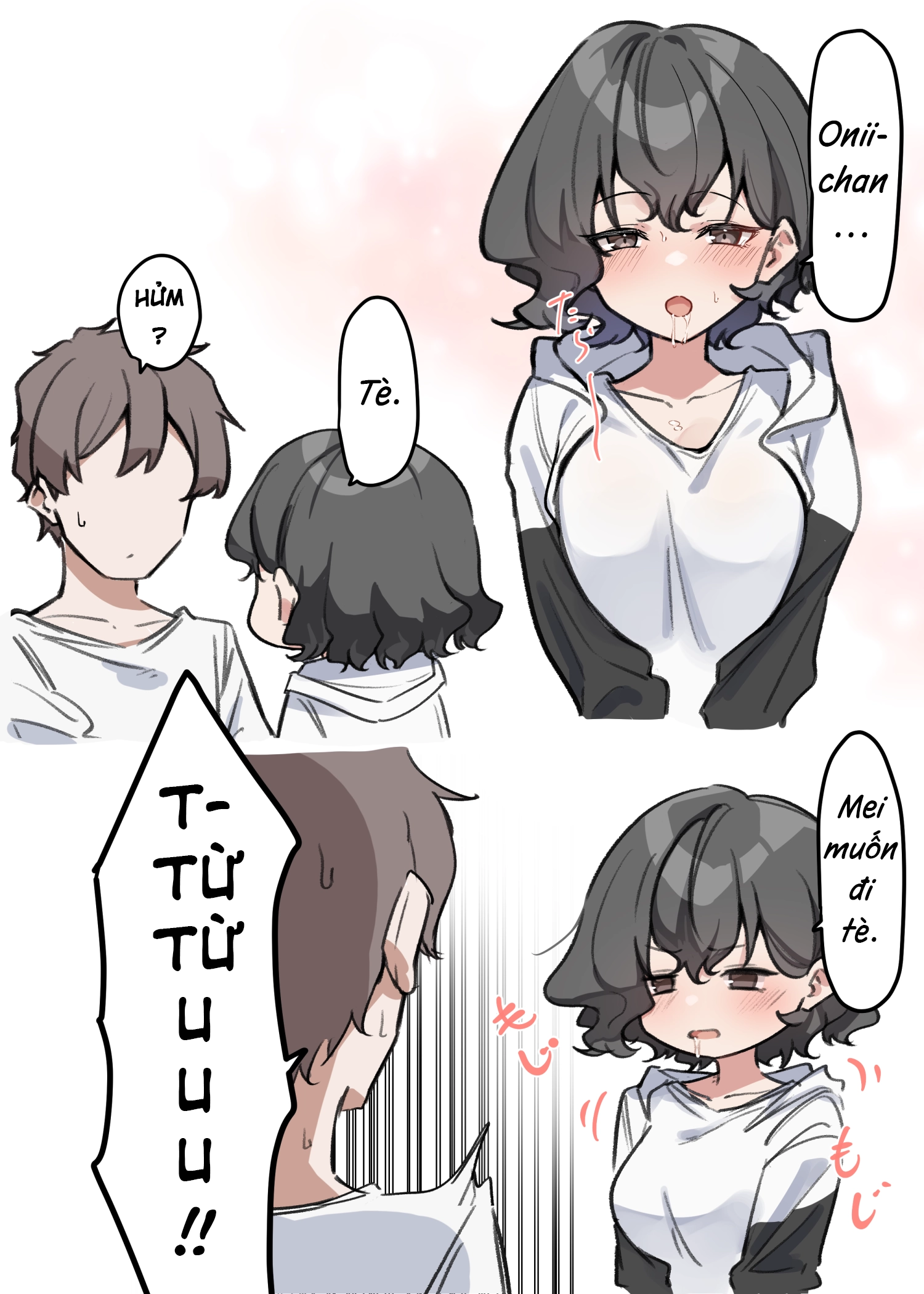 HentaiVN.net - Ảnh 7 - Cô Em Gái Mei-chan Cuồng Hôn - 10. Em Gái Khi Say Và Chị Gái?