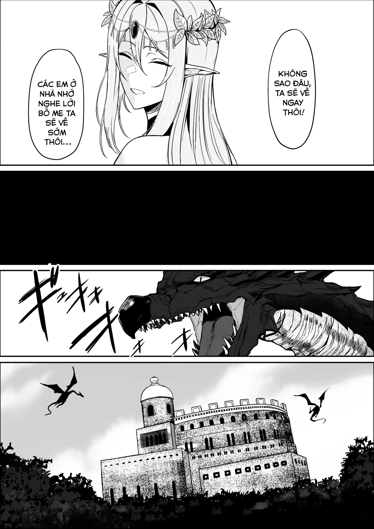 HentaiVN.net - Ảnh 5 - Torawareta Elf Touzen Seidorei no Kei - oneshot