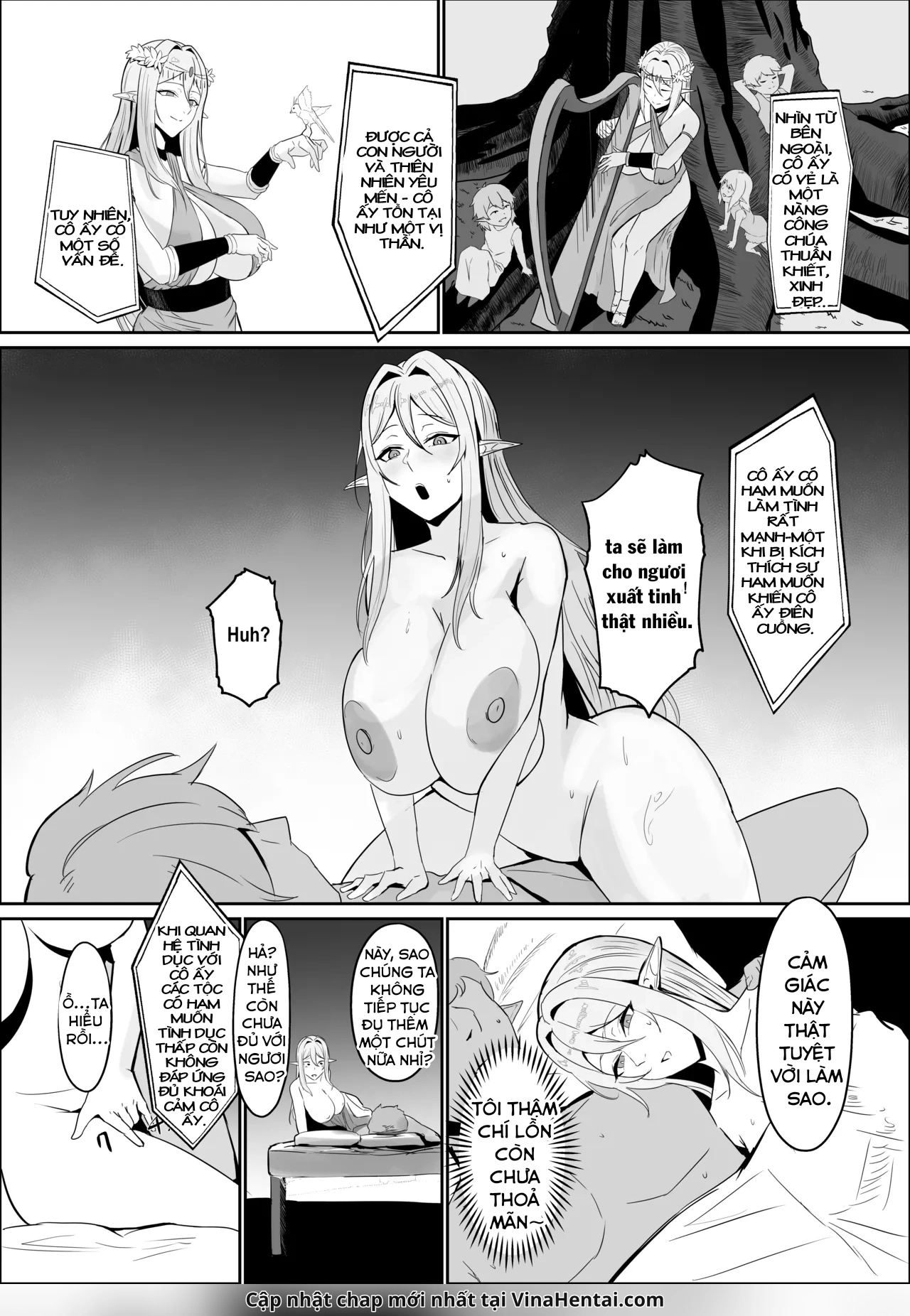 HentaiVN.net - Ảnh 14 - Torawareta Elf Touzen Seidorei no Kei - oneshot
