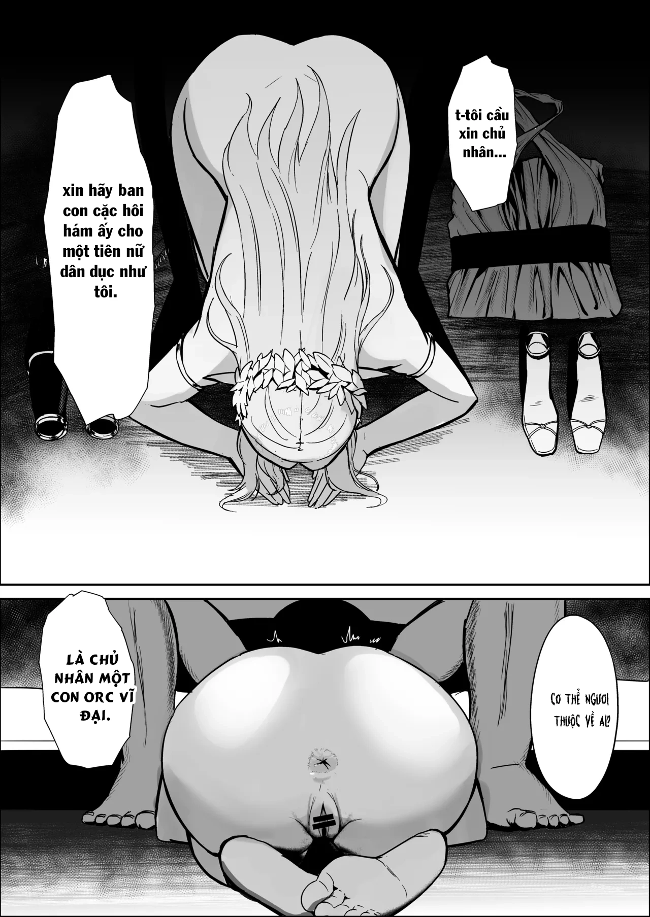 HentaiVN.net - Ảnh 21 - Torawareta Elf Touzen Seidorei no Kei - oneshot