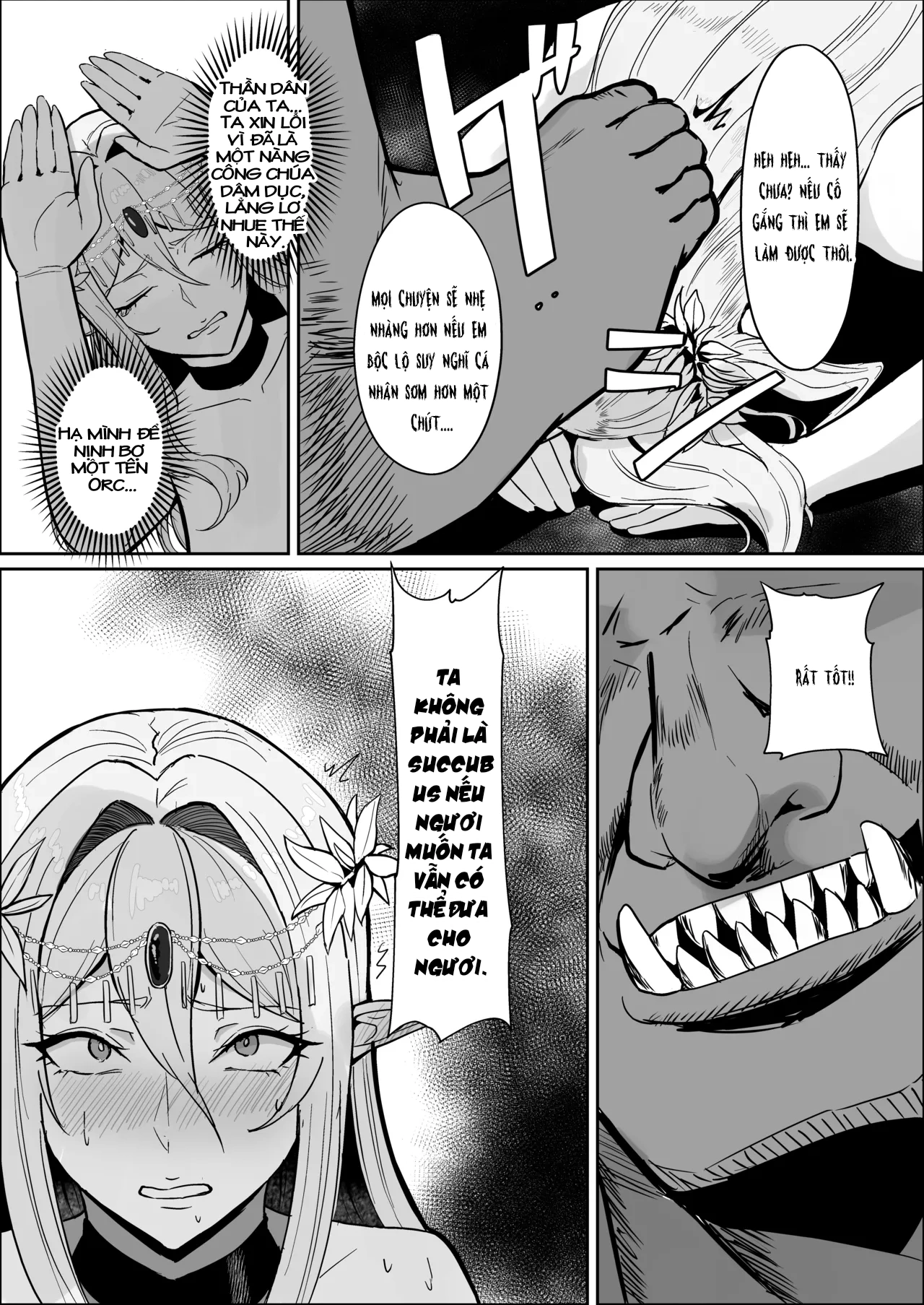 HentaiVN.net - Ảnh 22 - Torawareta Elf Touzen Seidorei no Kei - oneshot