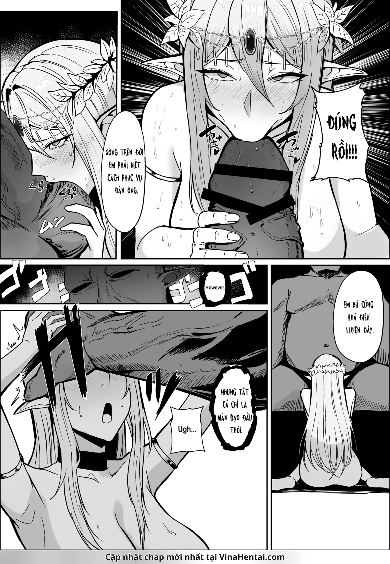 HentaiVN.net - Ảnh 24 - Torawareta Elf Touzen Seidorei no Kei - oneshot